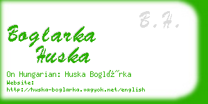 boglarka huska business card